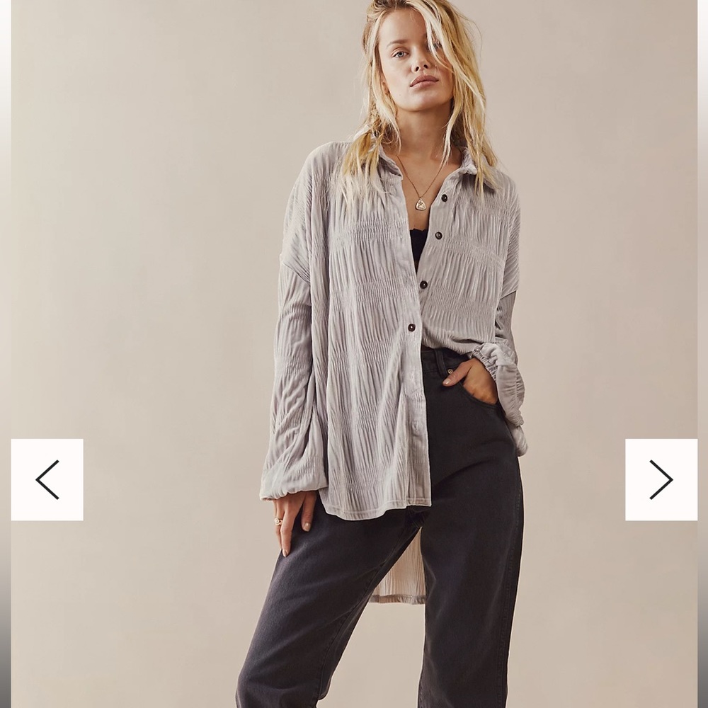 NWOT SOLD OUT Free People My best Top in Winter Fog
